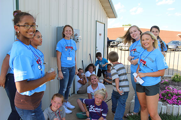 High School mentors on their first Americas Promise activity