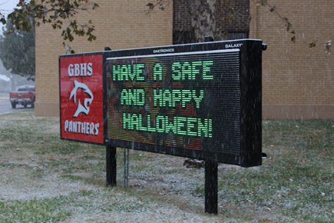 Trick-or-treating in a Winter Wonderland!