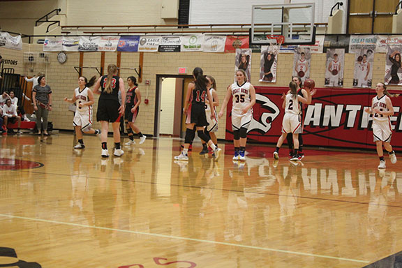 Girls Basketball Going for the Win