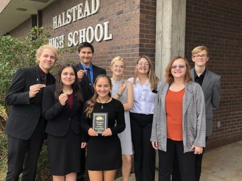 Great Bend Debate Wins First Place Sweepstakes Trophy at Halstead