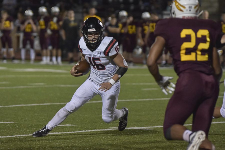 Dalton Miller scrambles to a victory in last years Hays game.